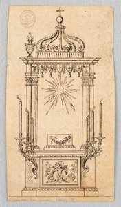Projekt Baldacchino na Wystawę Gospodarza autorstwa Unknown artist