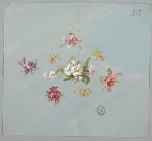 Wzory tapet i tekstyliów: kwiaty autorstwa Unknown artist
