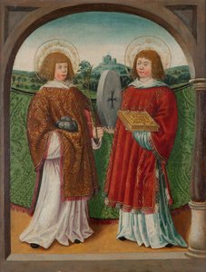 Święty Szczepan i Święty Florian () autorstwa Unknown artist