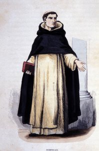 Dominikański. Rycina z albumu na zakony, Paryż autorstwa Unknown artist