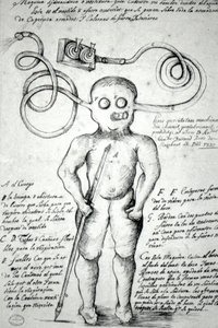 Rysunek przedstawiający mężczyznę ubranego w garnitur. Peru autorstwa Unknown artist