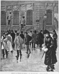 W okresie wyborczym w Paryżu; nalepki plakatowe podczas wyborów 27 stycznia 1889 r., których kulminacją była kampania piekarnicza - Musee Carnavalet. autorstwa Unknown artist