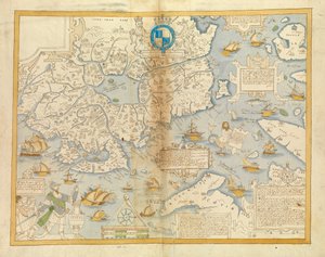 Wschodnia część Ulsteru, ok. 1594-1603 (naklejony na płótno) autorstwa Unknown artist