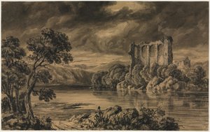 Zamek Egremont, Cumberland autorstwa Unknown artist