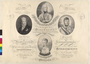 Cesarz Franciszek I i inni autorstwa Unknown artist