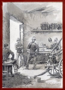 Strażacy w koszarach: poczta miejska - b.d autorstwa Unknown artist
