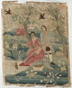 „Wędkarska Pani” autorstwa Unknown artist