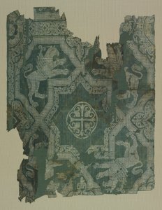 Fragment z wzorem gwiazdy i gryfami autorstwa Unknown artist