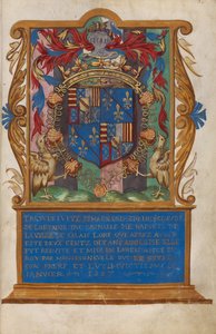 Frontispis z herbem Claude de Lorraine, Duc d