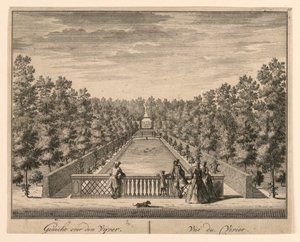 Widok na staw; Vue du Vivier autorstwa Unknown artist