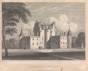 Zamek Glamis, Forfarshire; strona 9 (tom drugi) autorstwa Unknown artist