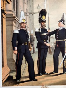 Grenadierzy Gwardii Szwedzkiej, v.1890 autorstwa Unknown artist