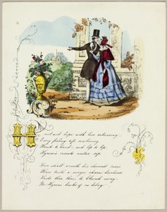 Serce i nadzieja splecione miłością (walentynka) autorstwa Unknown artist