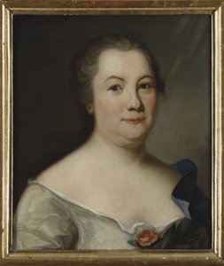 Hedvig Charlotta Nordenflycht, poetesse suedoise - Portret poetki Hedvig Charlotta Nordenflycht (1718-1763), Anonim. Olej na płótnie. Wymiar: 47x40 cm. Muzeum Narodowe w Sztokholmie autorstwa Unknown artist