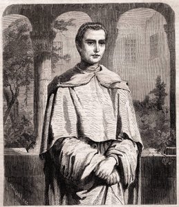 Henri Lacordaire. Francuski ksiądz i dominikanin 1802-1861. autorstwa Unknown artist