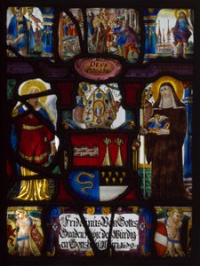 Panel heraldyczny z herbem Fridoinusa Summerera, opata Muri, Szwajcaria autorstwa Unknown artist