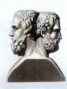 Herodot (484 pne - 425 pne), grecki historyk i Tucycyd (ok. 465 AD 395 pne), grecki historyk. autorstwa Unknown artist