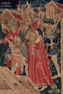 Historia św. Piata i św. Eleutery, scena 12: Zmartwychwstanie córki trybuna Szczegół. autorstwa Unknown artist