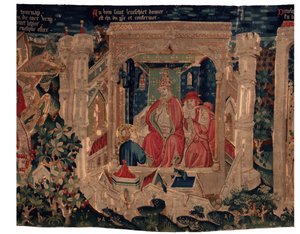 Historia św. Piata i św. Eleutery, scena 9 Potwierdzenie św. autorstwa Unknown artist