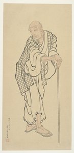 Hokusai jako staruszek autorstwa Unknown artist