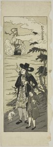Holender patrzący w dal 紅毛人遠見之図 (Komojin enken zu) autorstwa Unknown artist
