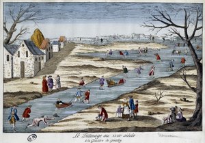 Jazda na łyżwach w Gentilly - grawer autorstwa Unknown artist