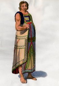 Strój indyjski z Montevideo w Urugwaju. Litografia z końca XVIII wieku. Paryż, sztuka dekoracyjna autorstwa Unknown artist