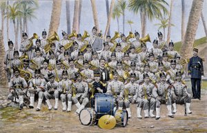 Orkiestra piechoty w Republice Ekwadoru pod koniec XIX wieku. autorstwa Unknown artist