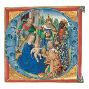 Początek E: Pokłon Trzech Króli autorstwa Unknown artist