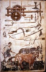 Przyrządy do pracy w polu i orka - w „”Scutum Herculis (Tarcza Heraklesa”” Hezjody autorstwa Unknown artist