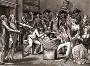 Wnętrze Komitetu Rewolucyjnego. w. 1794. autorstwa Unknown artist
