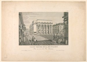 Teatr Włoski, Paryż autorstwa Unknown artist
