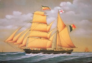 Włoski szkuner bryg 