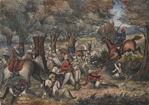 Jat Horse Yeomanry w Bolwal na granicy z Nepalem autorstwa Unknown artist