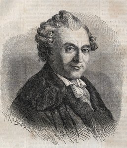 Jean Michel Sedaine. Francuski dramaturg 1719-1797 autorstwa Unknown artist