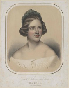 Jenny Lind (druk) autorstwa Unknown artist