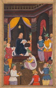 Jezus przedstawiany przez malarza króla Abgara, z Mir’at al-quds ojca Hieronima Ksawerego (hiszp., 1549–1617) autorstwa Unknown artist