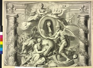 Król Francji Ludwik XIV (druk) autorstwa Unknown artist