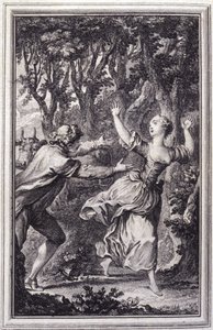 La Clochette- w „”Opowieściach i opowiadaniach wierszem”” Jean La Fontaine. 1762. autorstwa Unknown artist