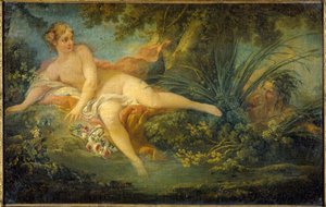 Niespodzianka La Nymphe, za Boucher autorstwa Unknown artist