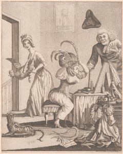 Pani przygotowuje się do wieczoru na balu autorstwa Unknown artist