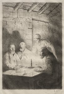 Kolacja w nieszczęściu autorstwa Unknown artist