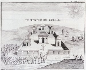 Świątynia Słońca - w „”Podróży historycznej Ameryki Południowej wykonanej na polecenie króla Hiszpanii”” Don Georges Juan & Don Antoine de Ulloa, T.II, wyd. Jombert, King
