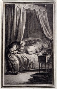 Lekarstwo - w „Opowieściach i opowiadaniach wierszem”” Jean La Fontaine. 1762. autorstwa Unknown artist