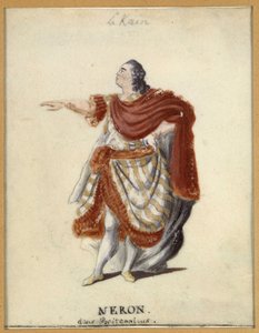 Lekain (Henri Louis Cain (Henri-Louis Le Kain) (1729-1778) jako Neron w „Britannicus” Racine