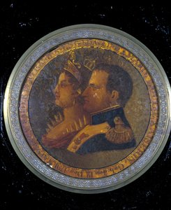 Wieczko tabakiery z portretami Napoleona I i Józefiny. Mediolan, Muzeum Risorgimento autorstwa Unknown artist