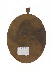 Porucznik Charles Augustus Elderton (1789-1841), 9 Indian Piechoty Madrasu, 25 lutego 1811 (miniatura na kości słoniowej) autorstwa Unknown artist