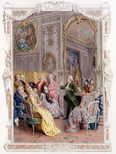 Jarmark literacki w XVIII wieku – w „Kobiecie jakości w minionym stuleciu”” autorstwa Unknown artist