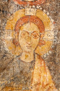 Madonna z Dzieciątkiem między archaniołami, szczegół Dzieciątka autorstwa Unknown artist