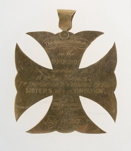 Wisiorek z krzyżem maltańskim dla Berthy Palmer autorstwa Unknown artist